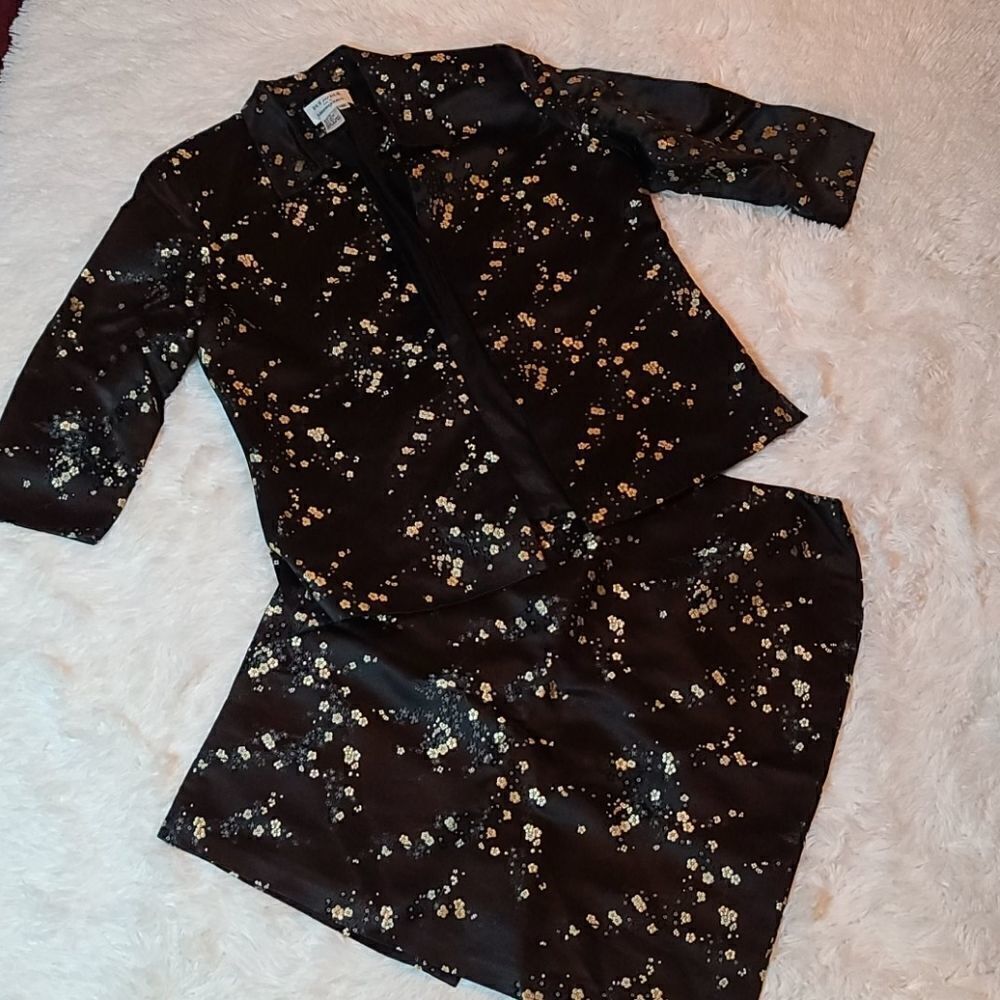 VINTAGE Due per Due Suit Silk Blend 12/14